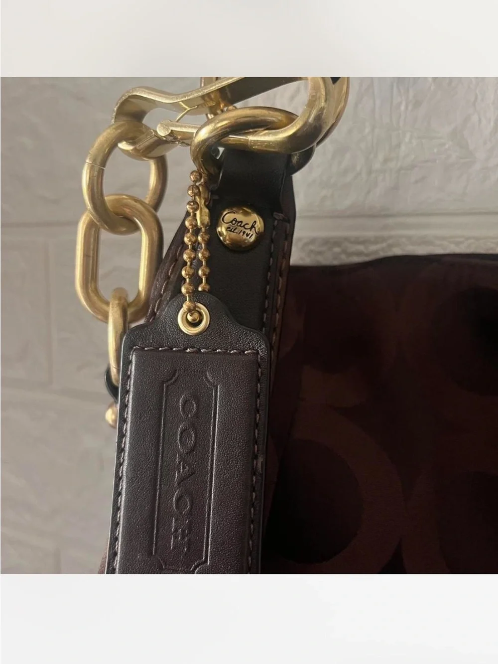 Coach Kristin sateen hobo